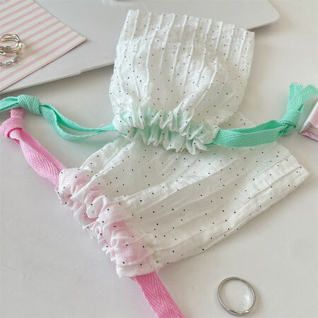 Simple Series Sweet Polka Dots Cotton Gift Wrapping Jewelry Bags 2