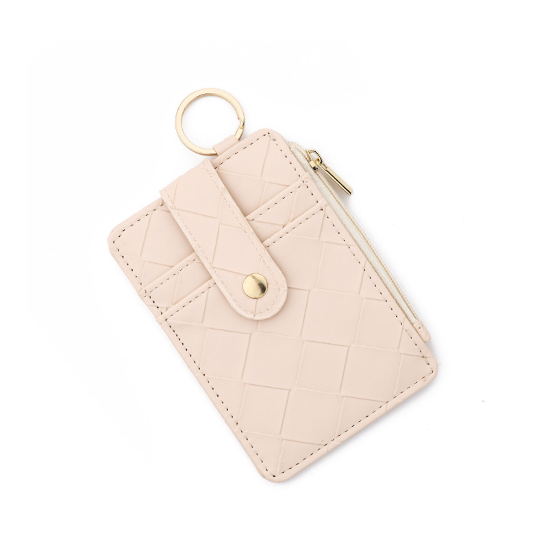 Carteras y tarjeteros cuadrados de estilo casual para mujer, de color liso y tejido de PU.