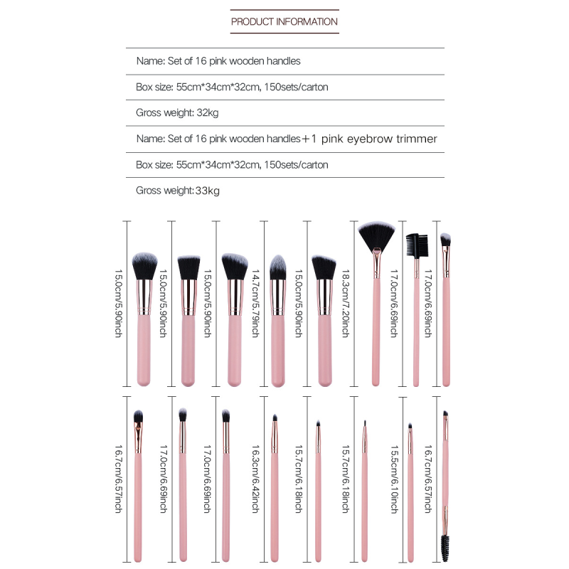 Set Di Pennelli Per Il Trucco Simple Series Daily A Tinta Unita Immagine9
