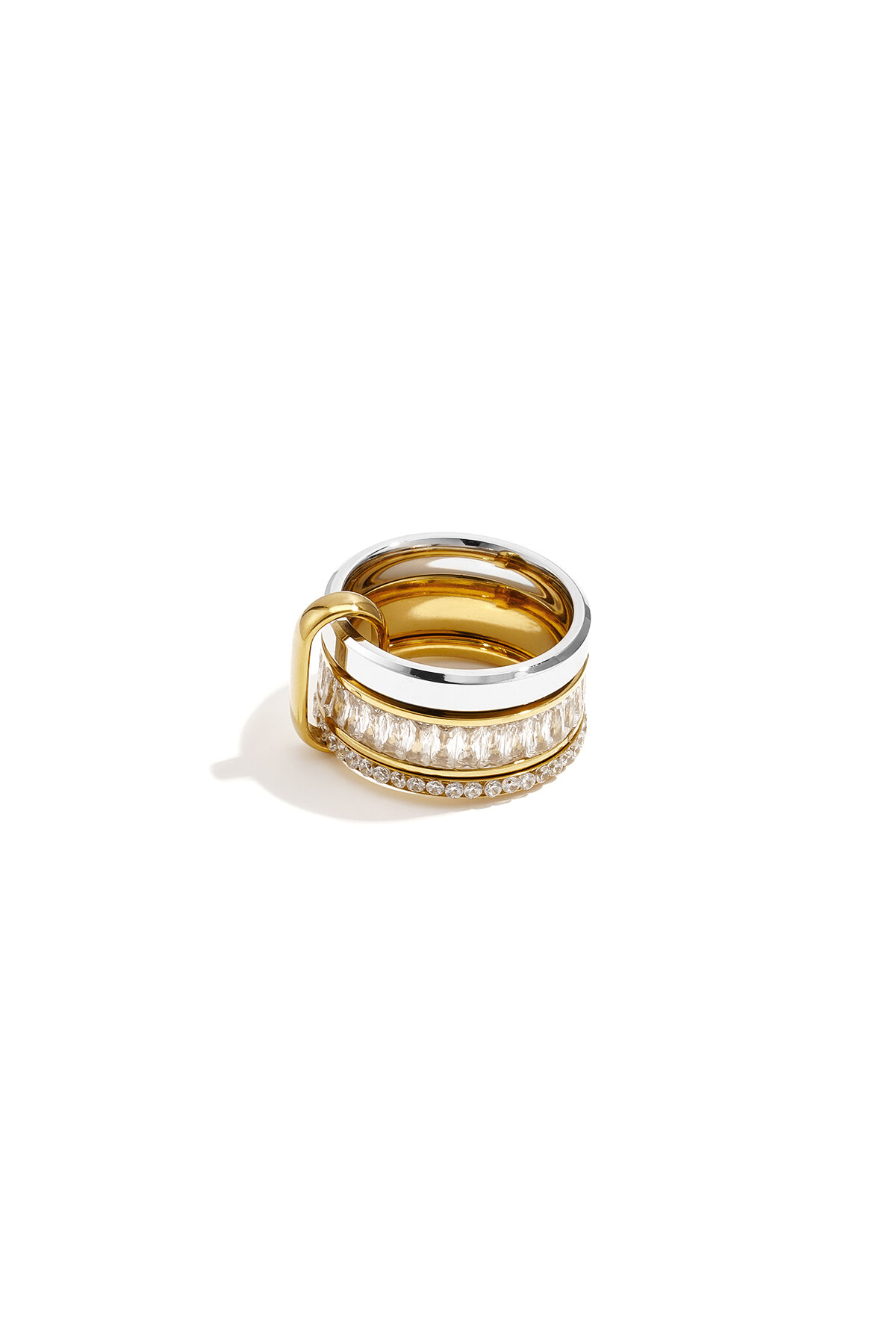 Minimalistische Ringe aus Edelstahl, Kreis, Schlicht, Alltagsschmuck, Damenschmuck