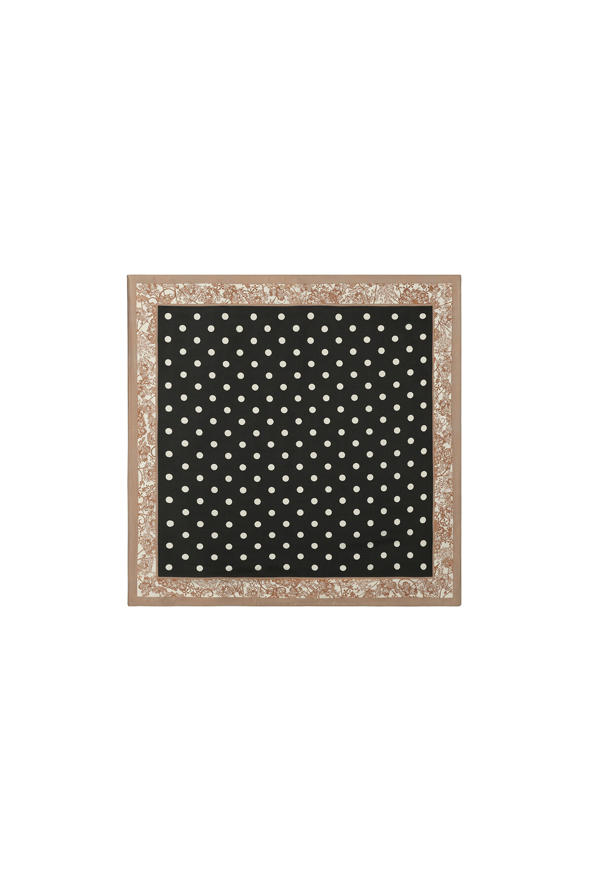 Winter Scarves Polka Dots Retro Imitation Silk Daily Accessories 