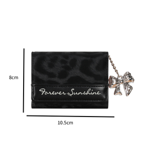 Portemonnees En Kaarthouders Voor Dames In Casual Stijl Met Metalen Details, Strik En Luipaardprint, Gemaakt Van Pu. h5 Afbeelding4