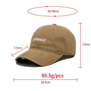 Casual Embroidery Letter Cotton Baseball Cap h5 Picture4