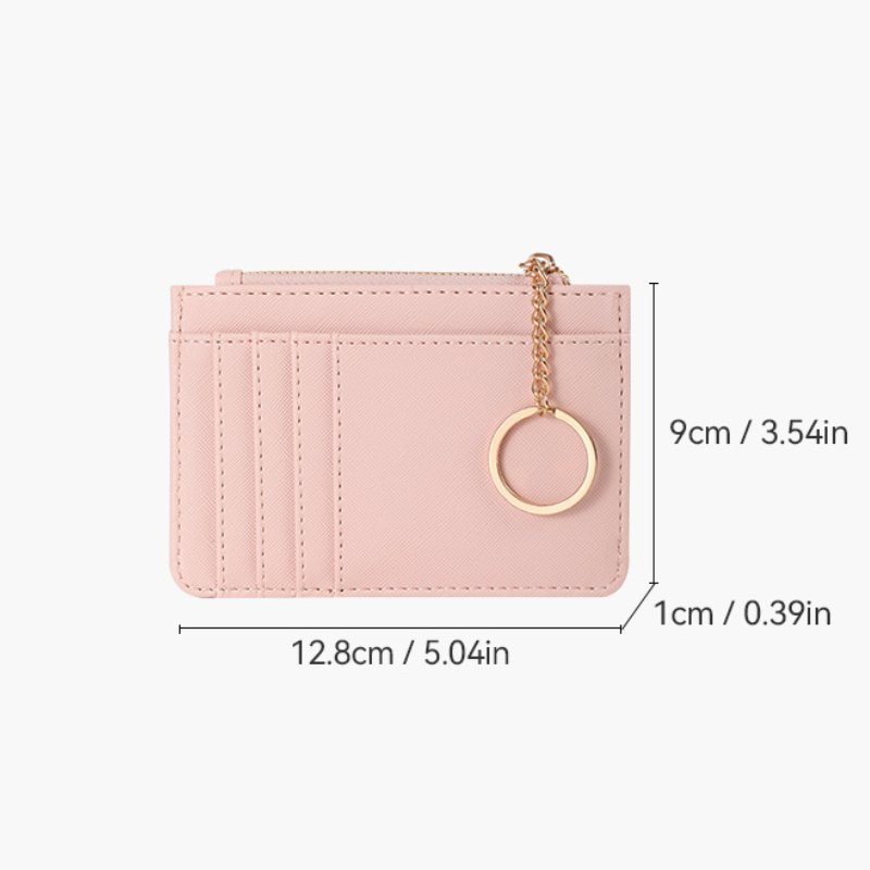 Stile Casual Nessuno Colore Tinta Unita Pu Portafogli E Porta Carte Quadrati Da Donna h5 Immagine6