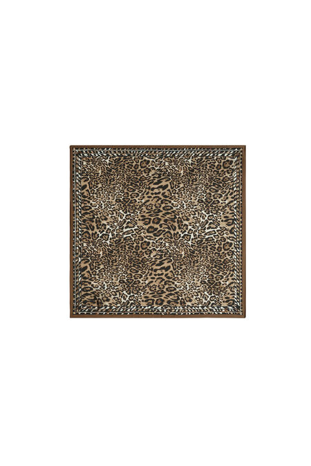 Winter scarves with animal print, classic faux silk, everyday accessories 2