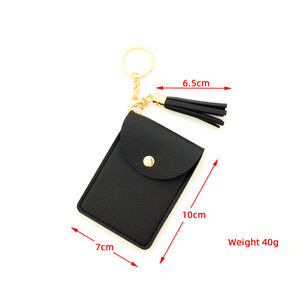 Carteras Y Tarjeteros Cuadrados De Pu Para Mujer, Estilo Casual, Color Liso, Con Borla. h5 Imagen7
