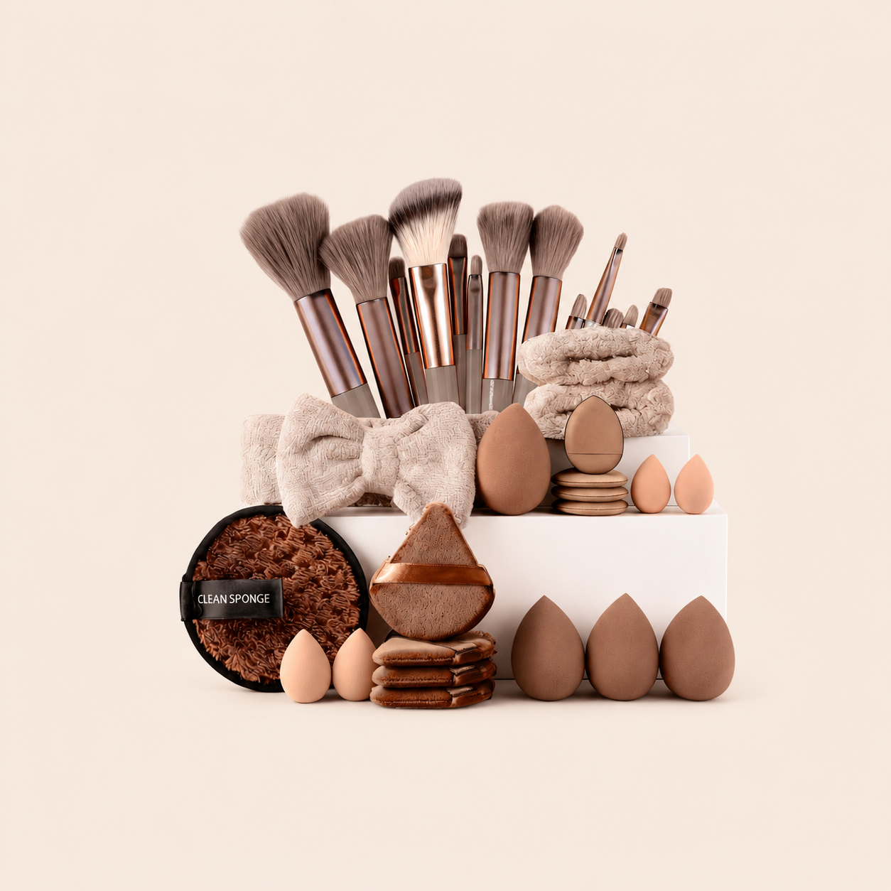Set di pennelli per il trucco Simple Series Daily a tinta unita 2