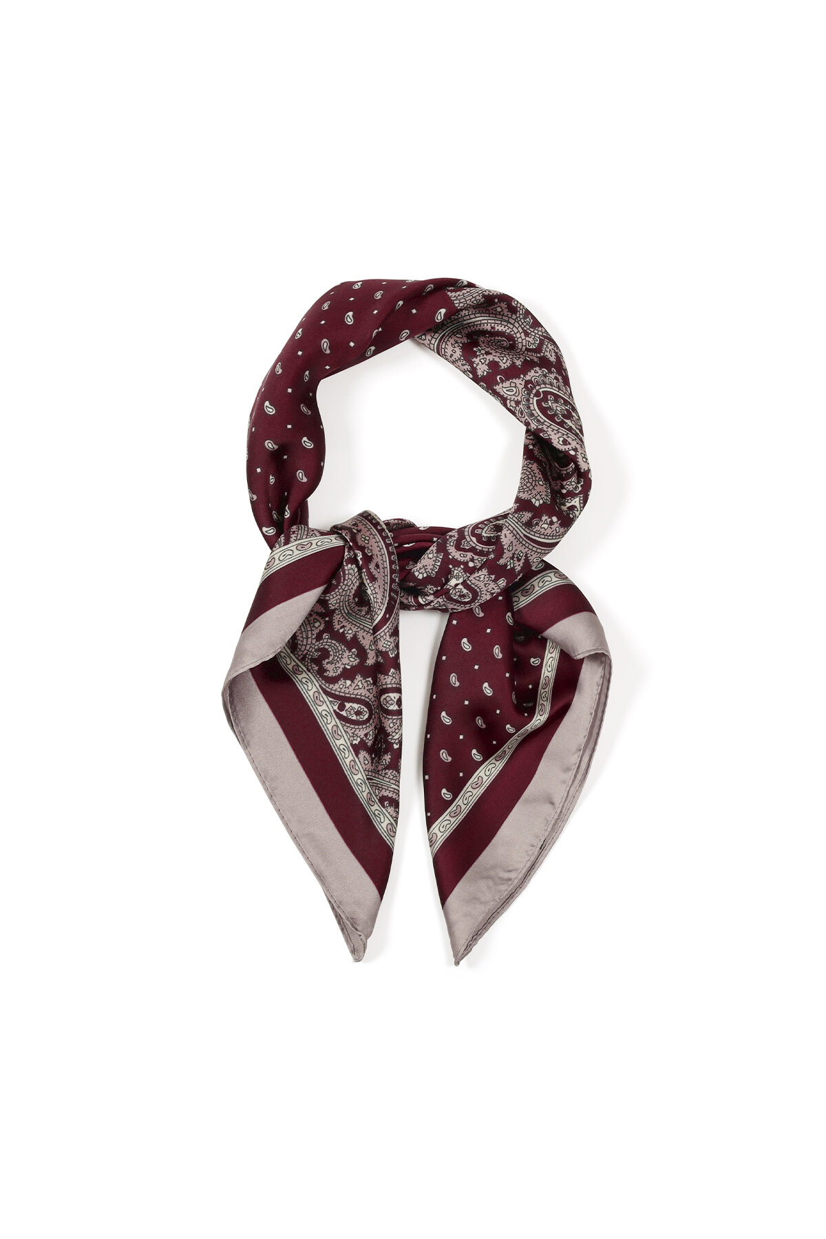 Winter Scarves Paisley Pattern Retro Imitation Silk Daily Accessories h5 Picture2