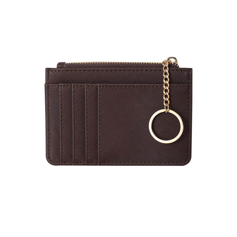 Portefeuilles et porte-cartes carrés pour femmes, style décontracté, couleur unie, en PU