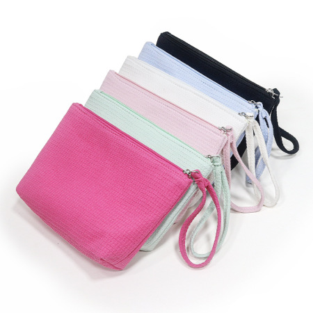 Simple Series Daily Solid Color Cotton Makeup Bags 2