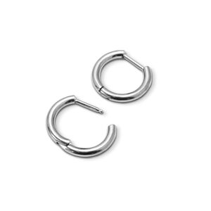 Einfache Ohrringe Aus Titanlegierung, Einfarbig, Für Damen, Piercing-Ohrringe h5 Bild3