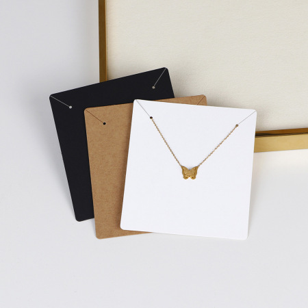 Simple Series Daily Solid Color Paper Jewelry Cards