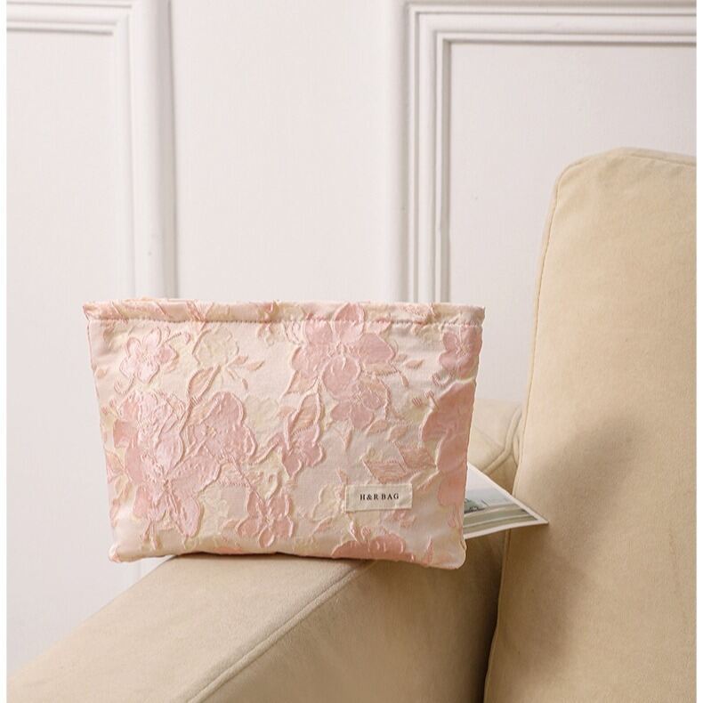 Romantische Serie Sweet Flower Polyester Make-Uptassen Voor Dames