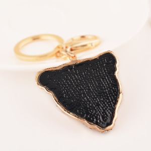 Luxurious Series Natural Animal Leopard Print Alloy Rhinestone Keychain h5 Picture4
