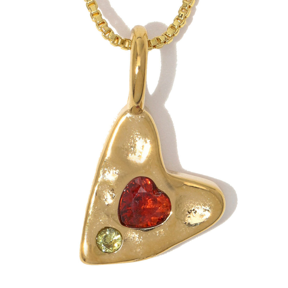 Simple Series Diy Irregular Shape Heart Star Stainless Steel Waterproof   Gold Color  Zircon Women's Pendants Picture3
