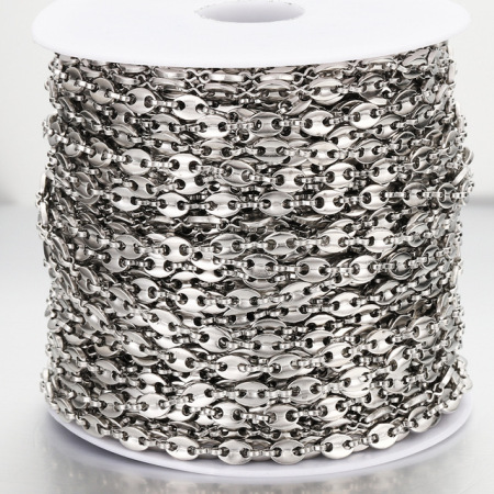 Simple Series Diy Chain Stainless Steel Waterproof Gold Color Stringing Materials 2