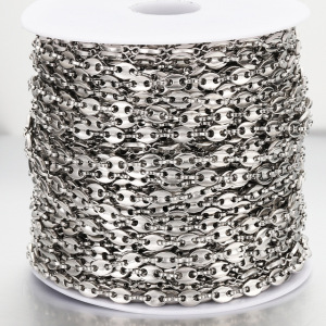 Simple Series Diy Chain Stainless Steel Waterproof Gold Color Stringing Materials h5 Picture2