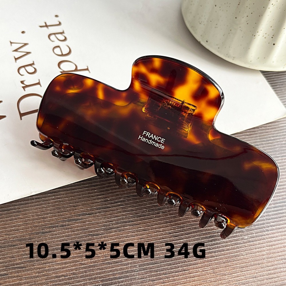 Simple Series Daily Letter Leopard Print Gradient Color Acetate Hair Claws 