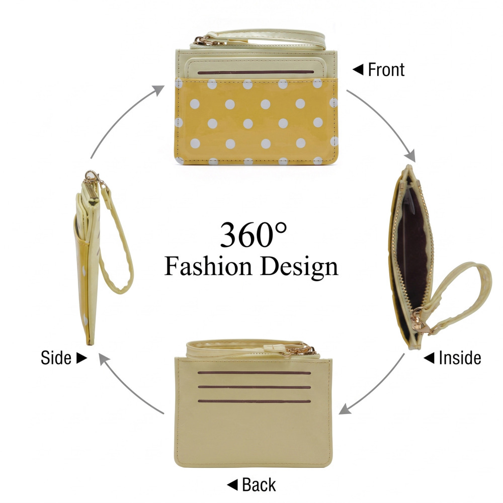 Casual Style Printed Solid Color Polka Dots Pu Women's Square Bag Wallets & Card Holders Picture3