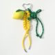 One yellow-green keychain
