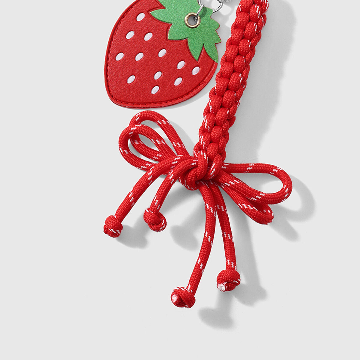 Llaveros Sencillos De Aleación De Color Sólido Con Diseño De Lazo Y Frutas De La Serie Daily. Imagen4
