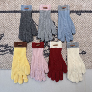 Simple Series Daily Mixed Color Wool Polyester Blend Gloves h5 Picture2