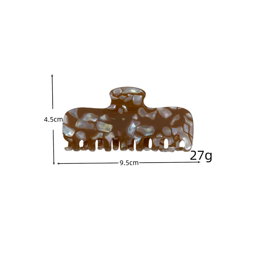 Simple Series Daily Irregular Shape Mixed Color Acetate Hair Claws Picture5