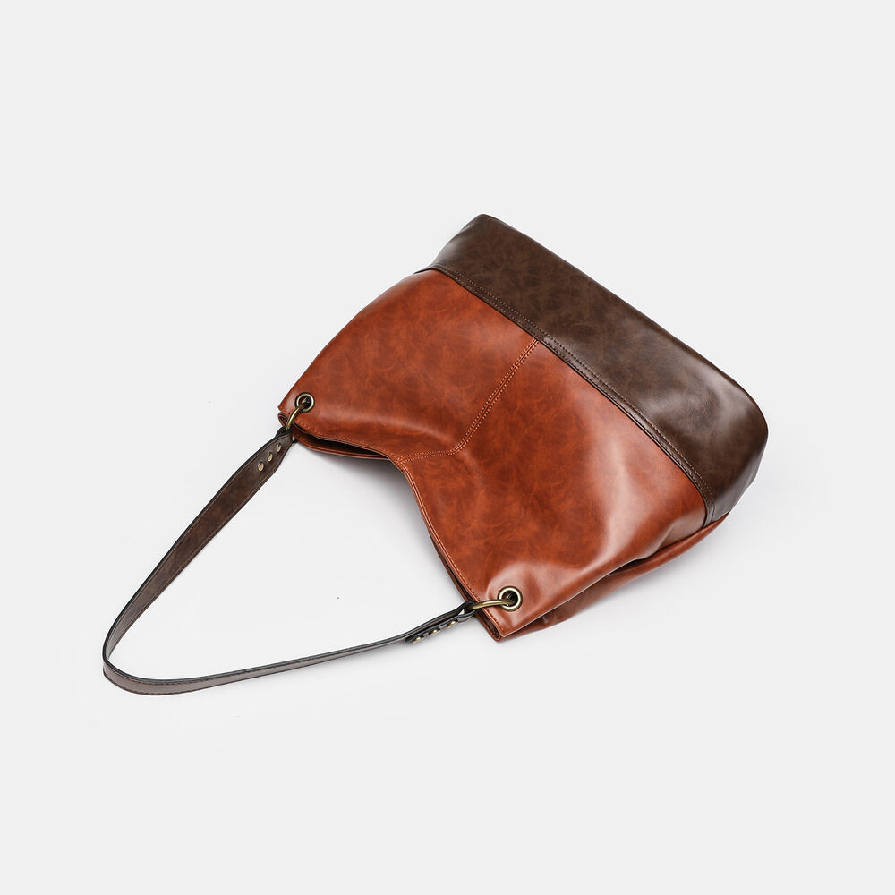 Borsa A Tracolla Quadrata Da Donna In Pu Di Alta Qualità, Stile Casual, Patchwork, Colori Misti. h5Immagine5