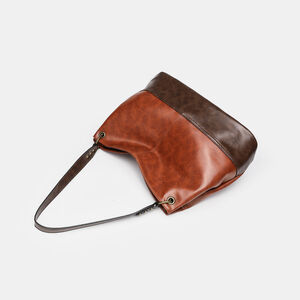 Borsa A Tracolla Quadrata Da Donna In Pu Di Alta Qualità, Stile Casual, Patchwork, Colori Misti. h5 Immagine5