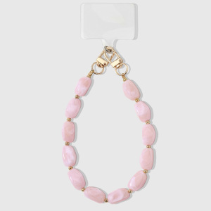 Simple Series Daily Irregular Shape Beads Alloy Phone Chain h5 