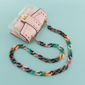 Simple Series Casual Mixed Color Chain Acrylic Phone Chain Bag Straps h5 Picture3