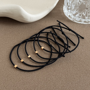 Simple Series Daily Geometric Shape Polyester Hair Ties h5 Picture3