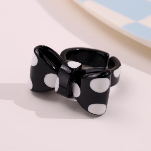Bow Knot Resin Statement Rings h5 