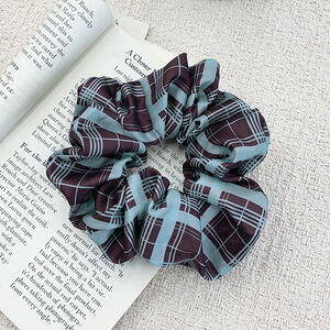 Simple Series Retro Plaid Polka Dots Polyester Scrunchies h5