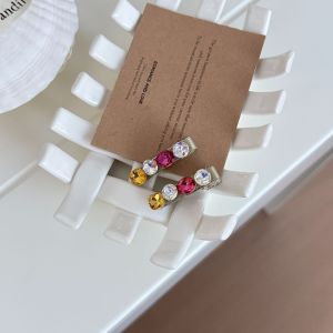Luxurious Series Retro Mixed Color Geometric Shape Alloy Rhinestone Hair Clips h5 