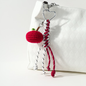 Simple Series Daily Heart Fruit Strawberry Alloy Bag Charms h5 Picture4