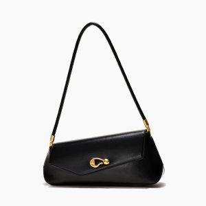 Casual Style Metal Hardware Irregular Shape Solid Color Pu Women's Underarm Shoulder Bags h5 Picture2