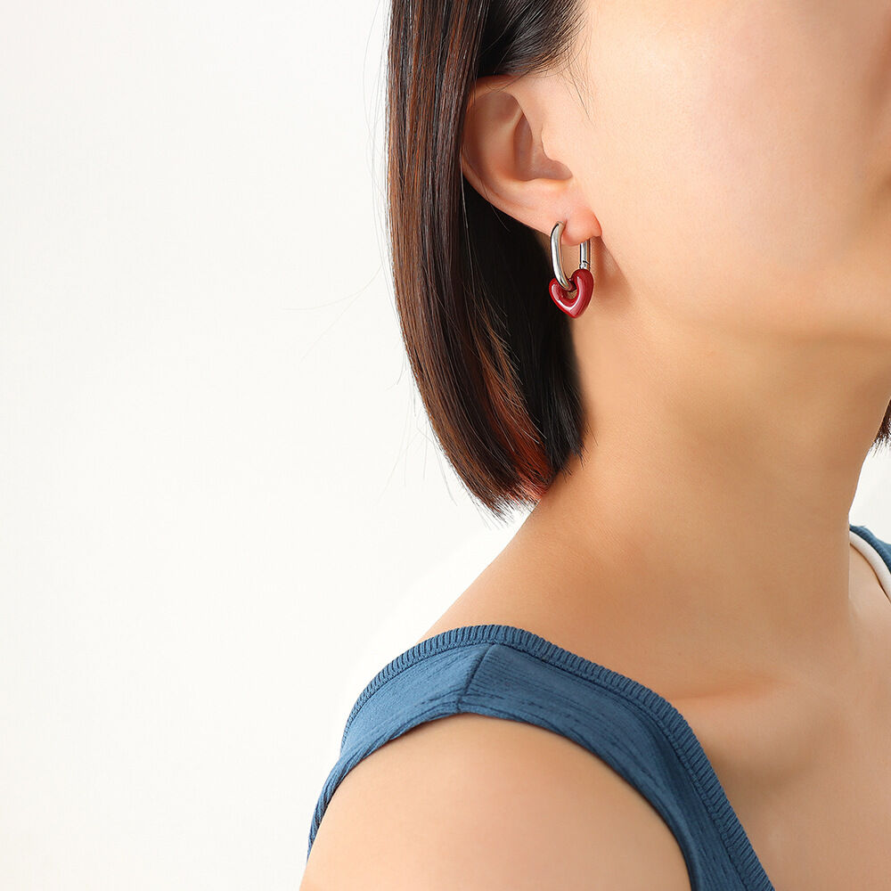 Conjunto De Joyas Para Mujer De La Serie Simple Retro Heart, De Acero Inoxidable, Resistente Al Agua Y Color Dorado.