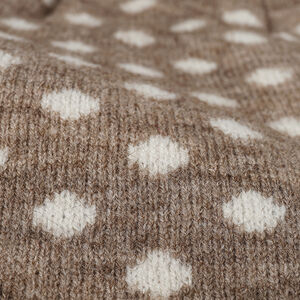 Simple Series Polka Dots Wool Polyester Blend Women's Knitted Beanie h5 Picture2