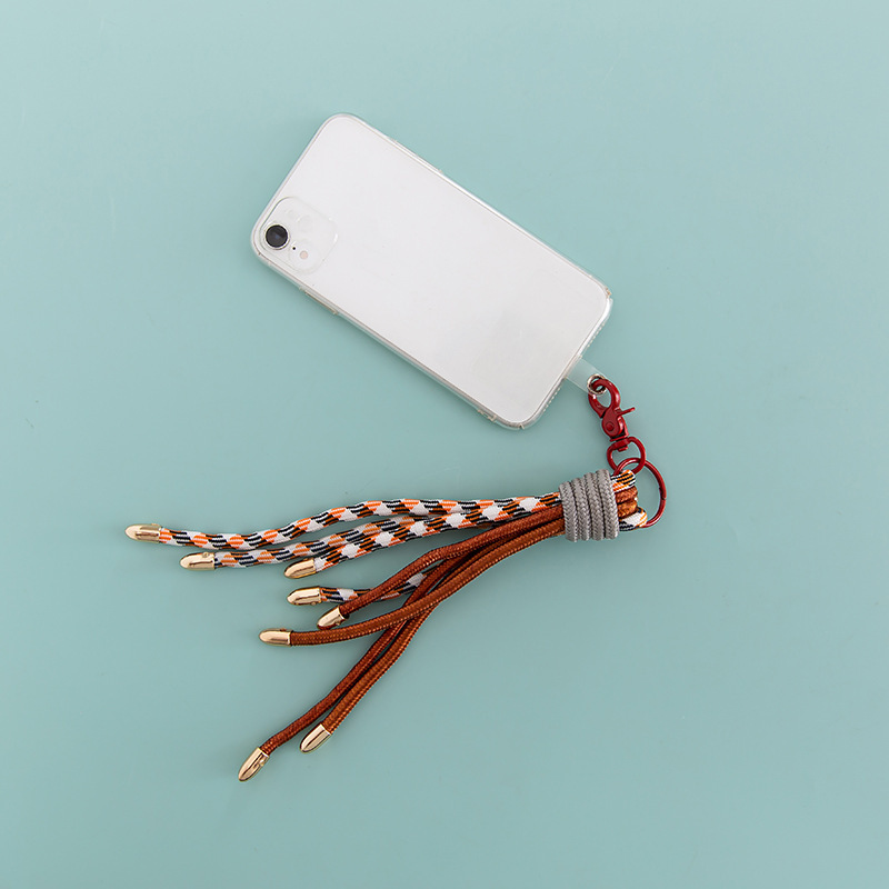 Simple Series Casual Twist Tassel Mixed Color Nylon Bag Charms Picture4