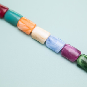 Simple Series Casual Mixed Color Gradient Color Acrylic Phone Chain Bag Straps h5 Picture3
