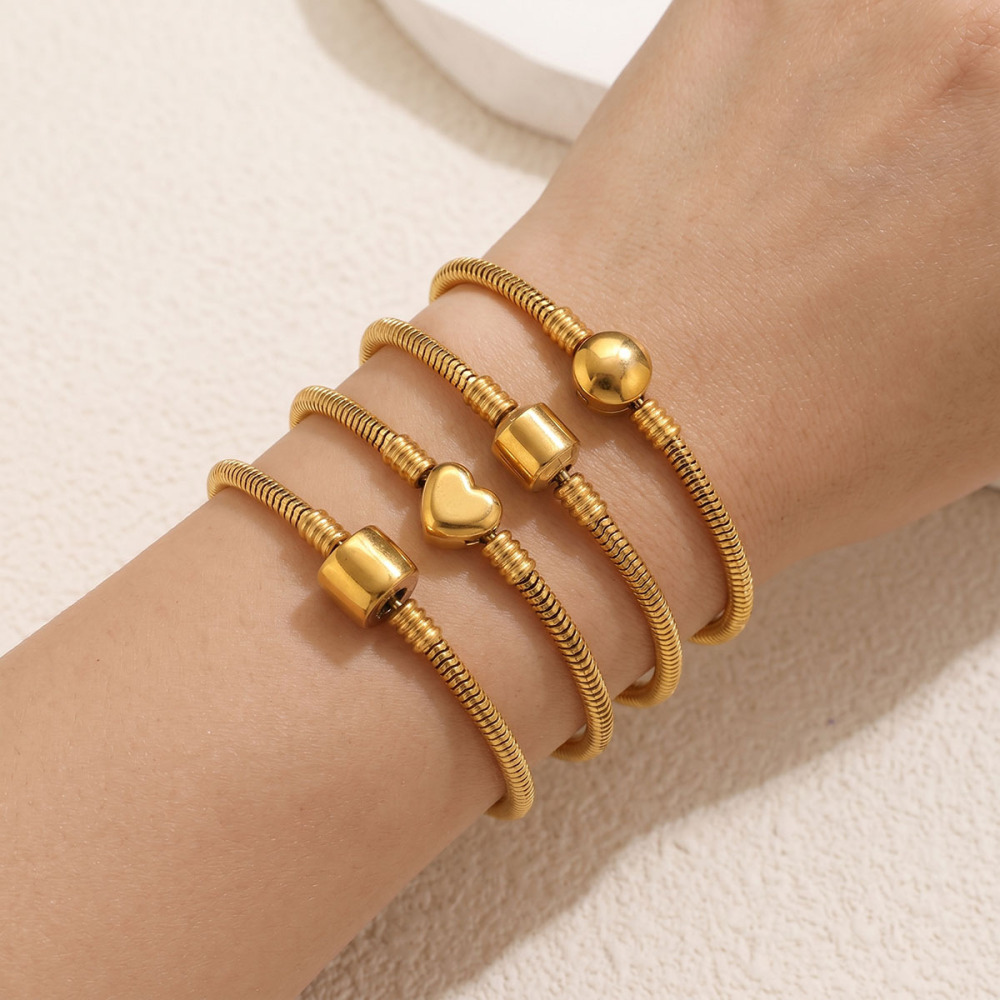 Simple Series Diy Heart Chain Stainless Steel Waterproof Gold Color Stringing Materials h5Picture2