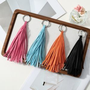 Simple Series Daily Solid Color Tassel Alloy Bag Charms h5 Picture3