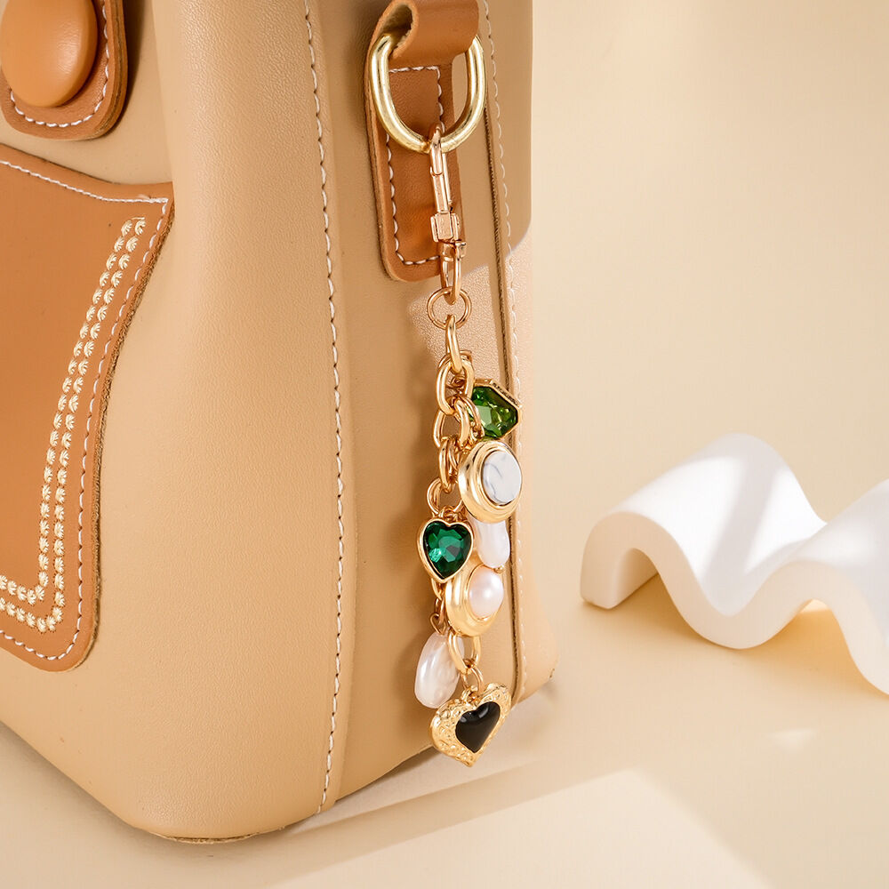 Simple Series Daily Heart Animal Oceanic Style Beads Chain Shell Fish Starfish Alloy Bag Charms h5Picture2