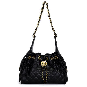 Borsa A Tracolla Quadrata Da Donna In Stile Casual Con Cuciture Trapuntate, Dettagli In Metallo E Catena In Tinta Unita, In Pu Di Alta Qualità. h5 Immagine2