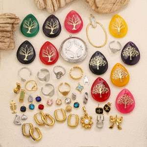 Simple Series Diy Irregular Shape Stainless Steel Waterproof Gold Color Women's Pendants h5 Picture2