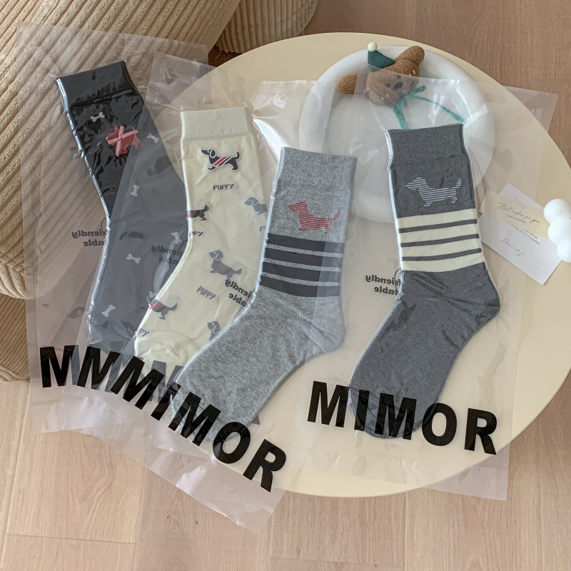 Women's Cute Letters Stripes Animal Mid-Calf Socks Picture3