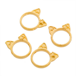 Simple Series Diy Irregular Shape Alloy Gold Color Links & Connectors h5
