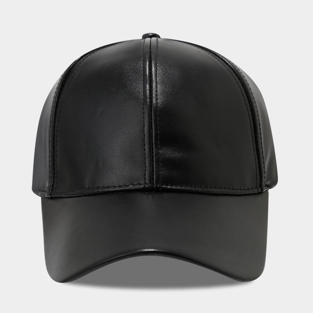 Simple Series Daily Solid Color Pu Unisex Baseball Cap h5Picture3