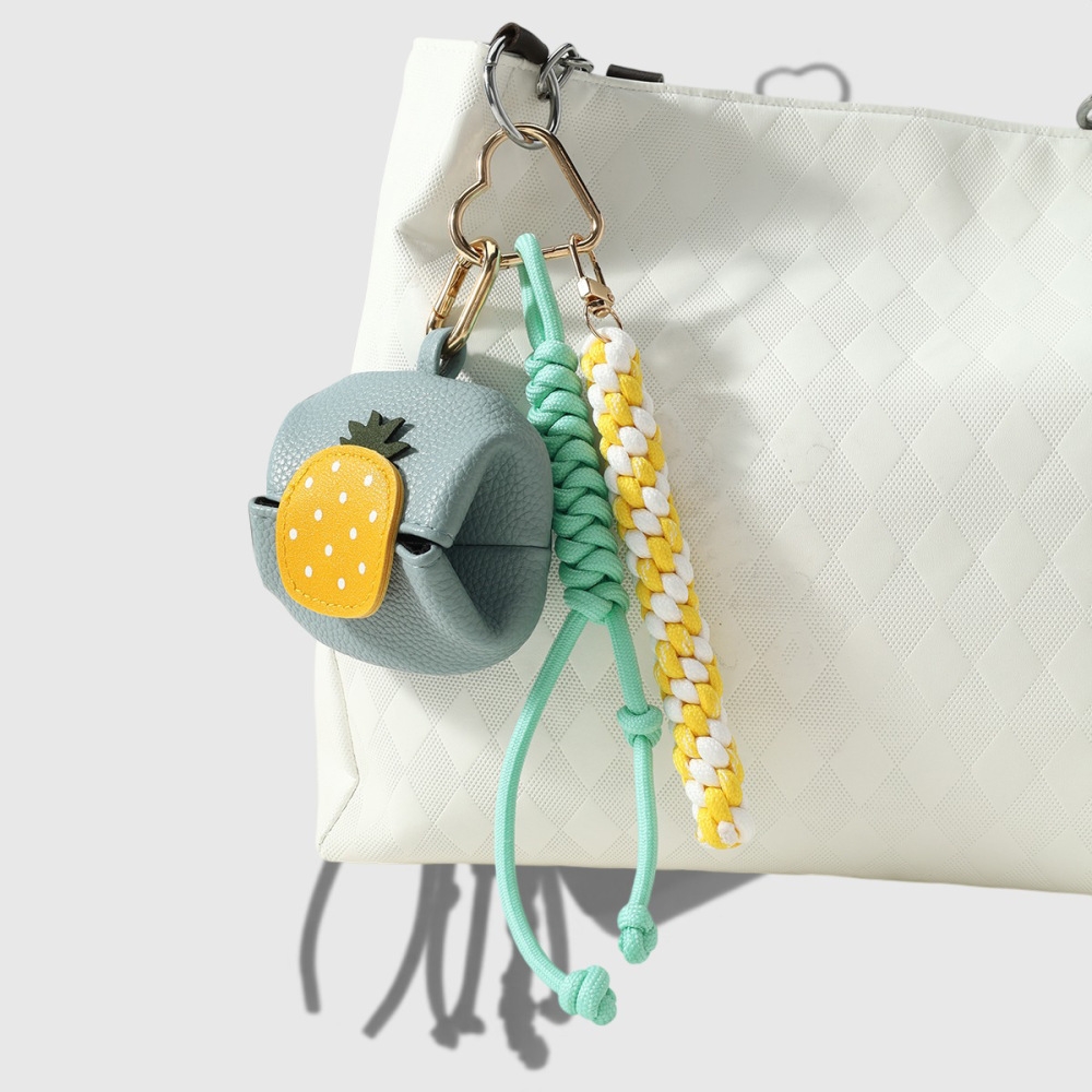 Simple Series Daily Fruit Bow Knot Twist Alloy Bag Charms Picture5